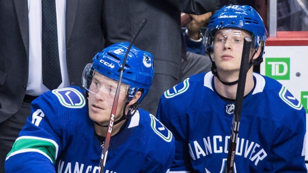 Brock Boeser Elias Pettersson Canucks Brock Boeser Elias Pettersson Canucks