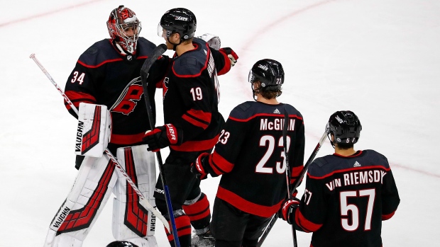 Hurricanes celebrate, The Canadian Press Hurricanes celebrate