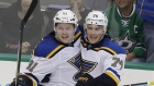 Tarasenko, Oshie celebrate