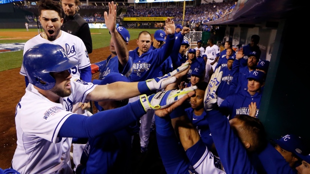 Mike Moustakas, The Canadian Press Mike Moustakas