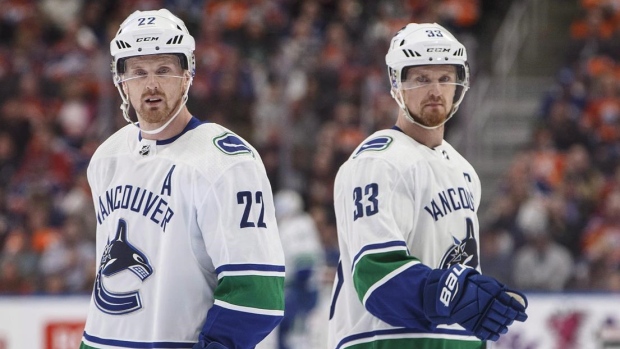 Vancouver Canucks Daniel Sedin Bo Horvat Henrik Sedin Hockey