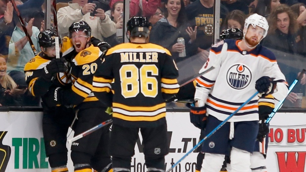 Boston Bruins celebrate, The Canadian Press Boston Bruins celebrate