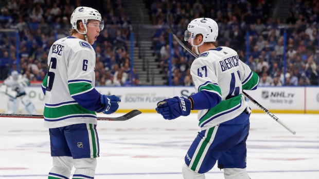 Brock Boeser Sven Baertschi, The Canadian Press Brock Boeser Sven Baertschi