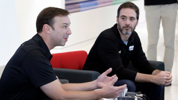 Chad Knaus Jimmie Johnson, The Canadian Press Chad Knaus Jimmie Johnson