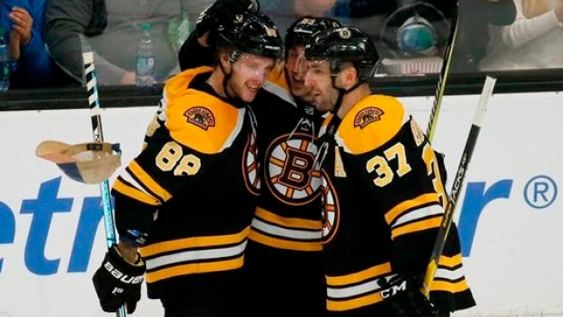 Boston Bruins celebrate