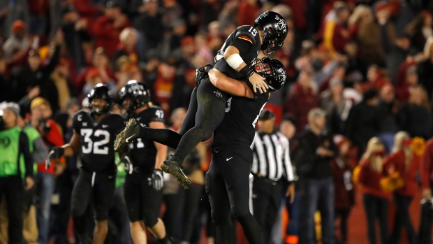 Iowa State celebrates , The Canadian Press Iowa State celebrates