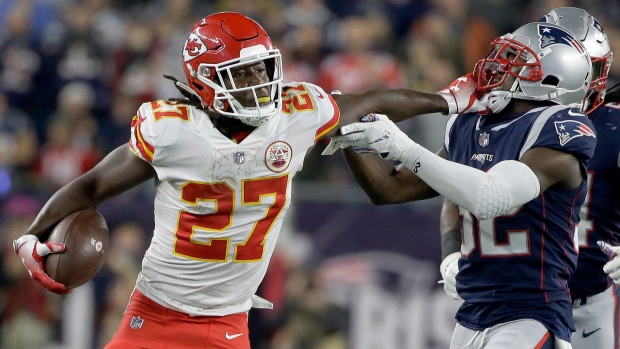 Kareem Hunt, The Canadian Press Kareem Hunt