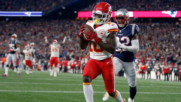 Tyreek Hill, The Canadian Press Tyreek Hill