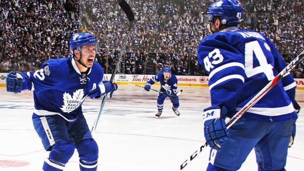 Tyler Bozak Nazem Kadri, Claus Andersen/Getty Images Tyler Bozak Nazem Kadri