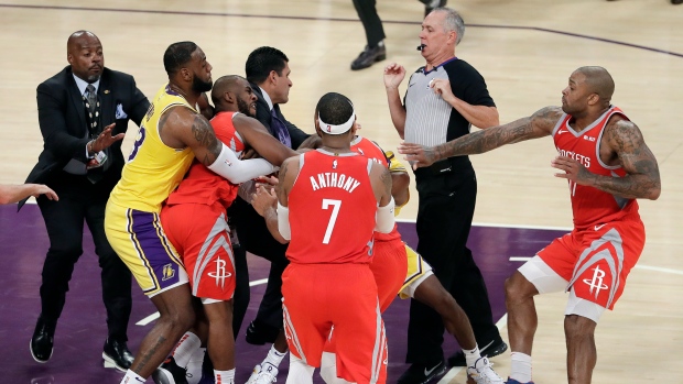 Houston Rockets and Los Angeles Lakers