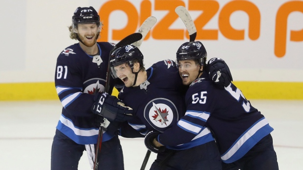 Kyle Connor Jacob Trouba Mark Scheifele, The Canadian Press Kyle Connor Jacob Trouba Mark Scheifele