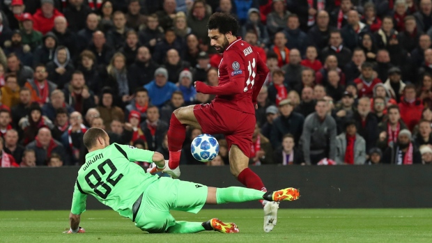 Mohamed Salah and Milan Borjan 