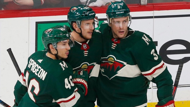 Jared Spurgeon Charlie Coyle Jonas Brodin