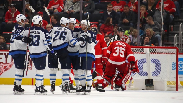 Winnipeg Jets celebrate