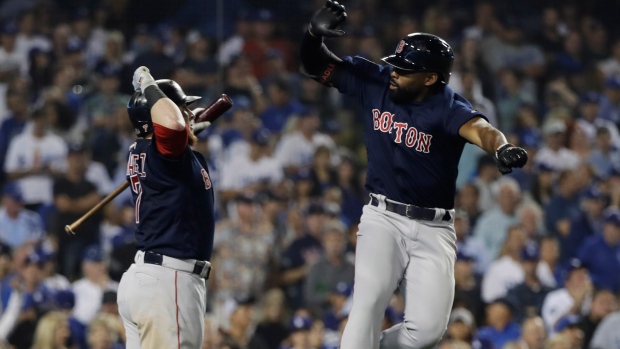Christian Vazquez Jackie Bradley Jr., The Canadian Press Christian Vazquez Jackie Bradley Jr.