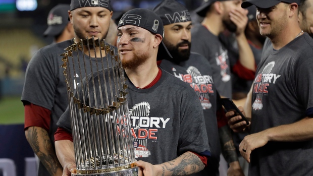 Boston Red Sox celebrate 