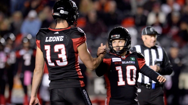 Richie Leone Lewis Ward, Ottawa Redblacks Richie Leone Lewis Ward