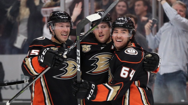 Anaheim Ducks celebrate