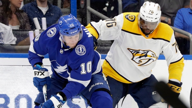 P.K. Subban and J.T. Miller, The Canadian Press P.K. Subban and J.T. Miller