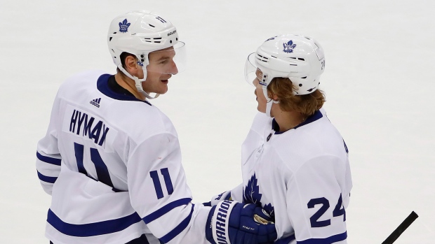 Zach Hyman and Kasperi Kapanen , The Canadian Press Zach Hyman and Kasperi Kapanen