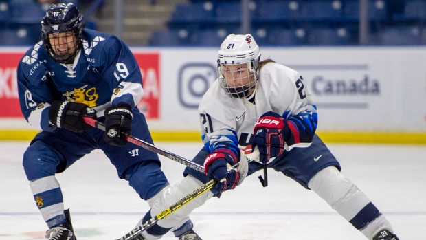 Hilary Knight and Tanja Niskanen, The Canadian Press Hilary Knight and Tanja Niskanen