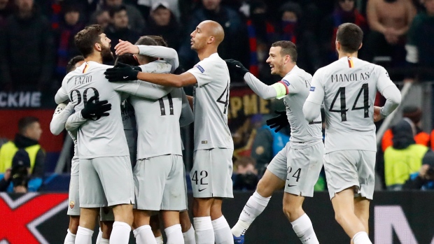 Lorenzo Pellegrini and Roma Celebrate, The Canadian Press Lorenzo Pellegrini and Roma Celebrate
