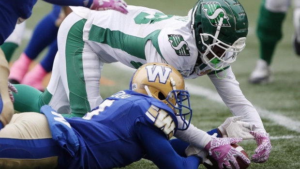 Turnovers will be key when Riders host Bombers in West Division semifinal Article Image 0, The Canadian Press Turnovers will be key when Riders host Bombers in West Division semifinal Article Image 0