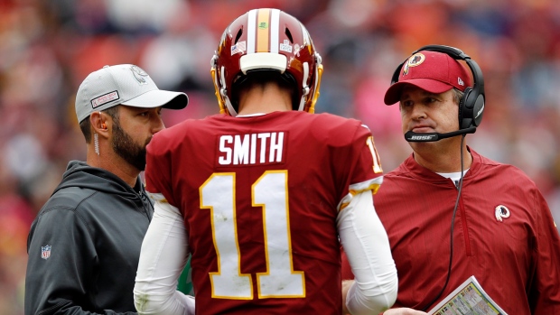 Alex Smith and Jay Gruden, The Canadian Press Alex Smith and Jay Gruden