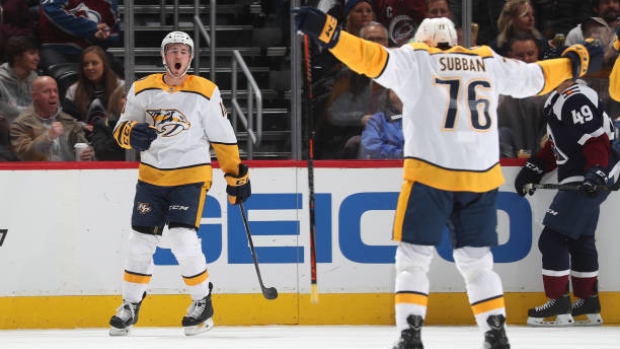 Nashville Predators celebrate, Getty Images Nashville Predators celebrate