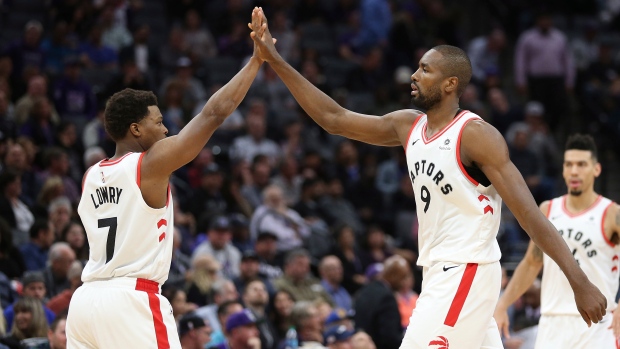 Kyle Lowry and Serge Ibaka