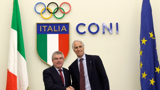 Thomas Bach Giovanni Malago, The Canadian Press Thomas Bach Giovanni Malago