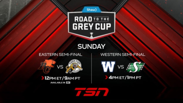 CFL ON TSN Delivers Every Snap of the CFL PLAYOFFS, Beginning with the  Semi-Final Doubleheader 