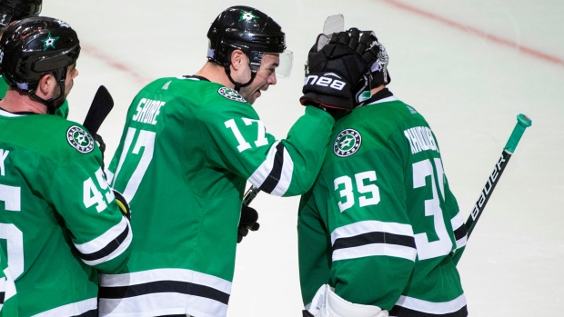 Dallas Stars celebrate, The Canadian Press Dallas Stars celebrate