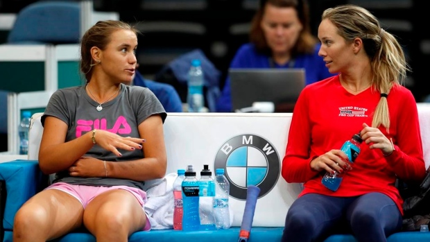 Sofia Kenin and Danielle Rose Collins, The Canadian Press Sofia Kenin and Danielle Rose Collins