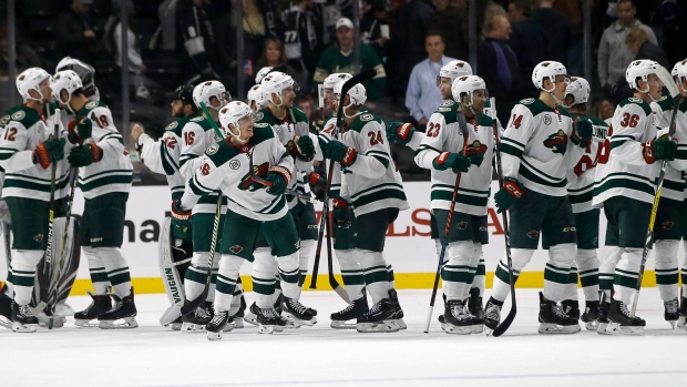 Minnesota Wild celebrate