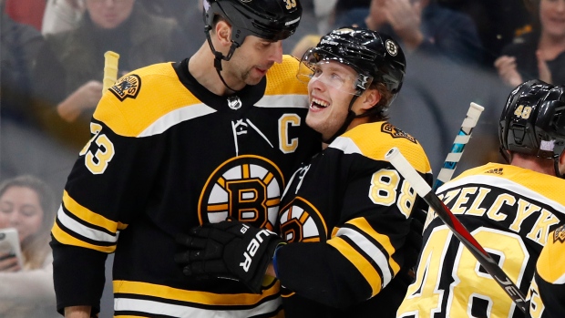 David Pastrnak Zdeno Chara