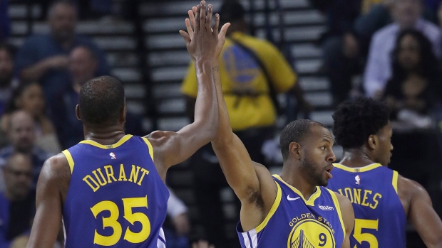 Kevin Durant and Andre Iguodala