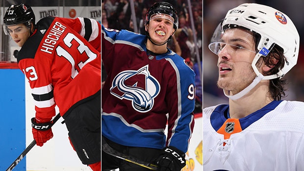 Core U-24: Hischier, Rantanen and Barzal, Getty Images Core U-24: Hischier, Rantanen and Barzal
