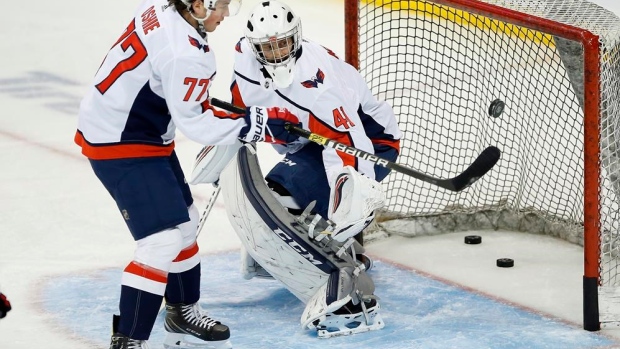 University of Manitoba coach serves as backup goalie for Washington Capitals Article Image 0, The Canadian Press University of Manitoba coach serves as backup goalie for Washington Capitals Article Image 0