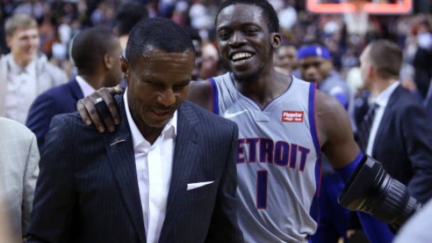 Dwane Casey and Reggie Jackson