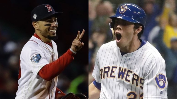 Mookie Betts Christian Yelich, The Canadian Press Mookie Betts Christian Yelich