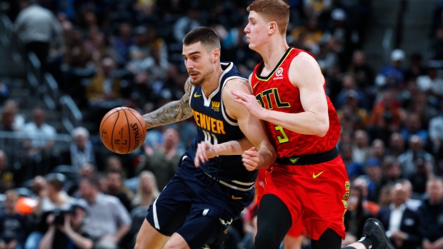 Juan Hernangomez and Kevin Huerter 