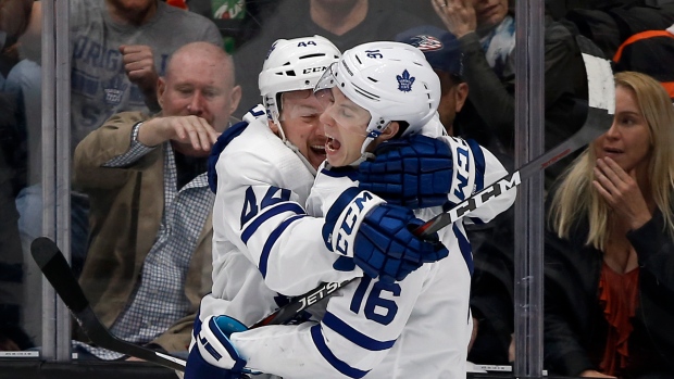 Morgan Rielly and Mitchell Marner , The Canadian Press Morgan Rielly and Mitchell Marner