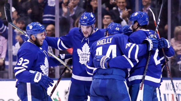 Maple Leafs celebrate