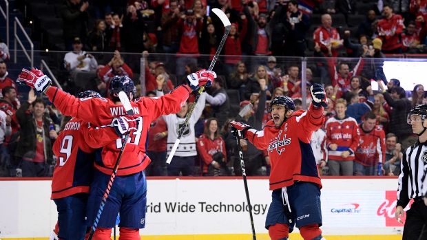 Tom Wilson Nicklas Backstrom Alex Ovechkin