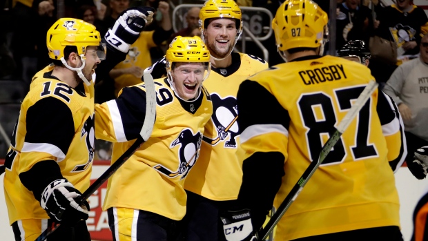 Jake Guentzel, Penguins celebrate