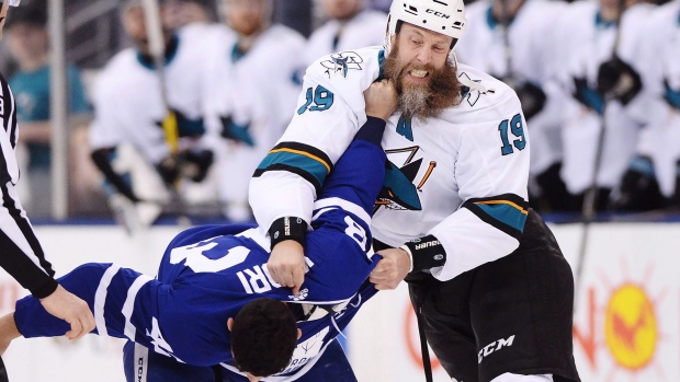 Nazem Kadri, Joe Thornton, The Canadian Press Nazem Kadri, Joe Thornton