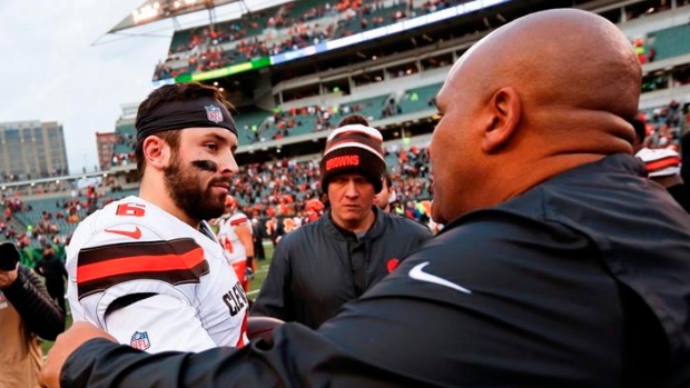 Baker Mayfield Hue Jackson, The Canadian Press Baker Mayfield Hue Jackson