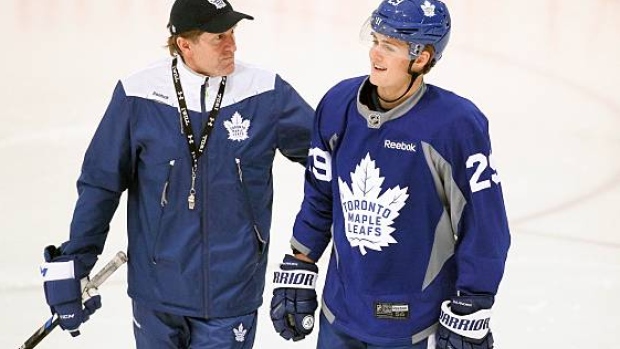 Mike Babcock and William Nylander