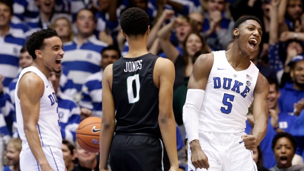Tre Jones RJ Barrett, The Canadian Press Tre Jones RJ Barrett